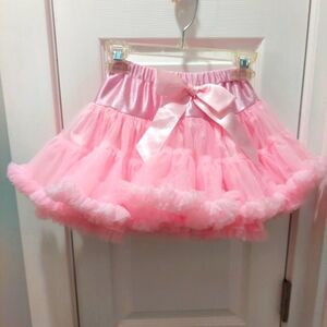 Girls pink tutu very fluffy Under Slip and full, 8" waist Elastic